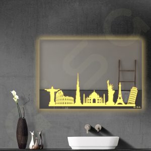 آینه بک لایت (آینه ال ای دی ضد بخار) آیسا مدل 414