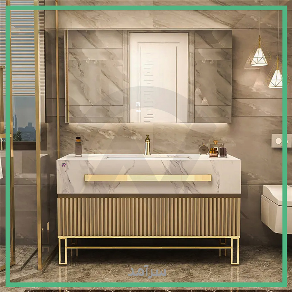 روشویی کابینتی پایه دار 