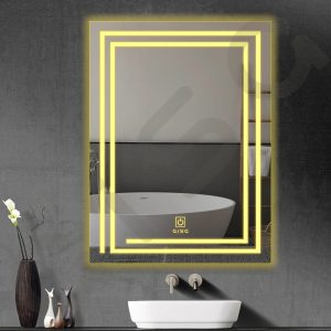 آینه بک لایت (آینه ال ای دی-لمسی) آیسا مدل 450