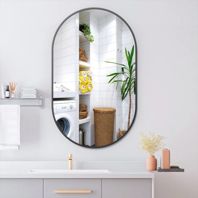 آینه قاب دار فلزی آیسا mf-002