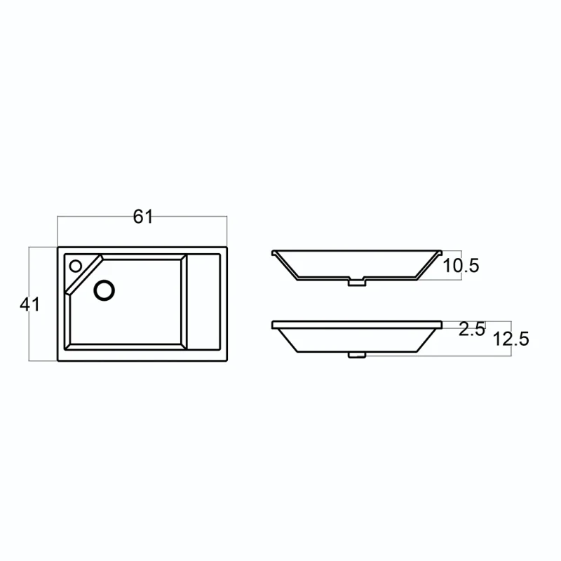 روشویی رو کابینتی سنگسان باتیس 1060