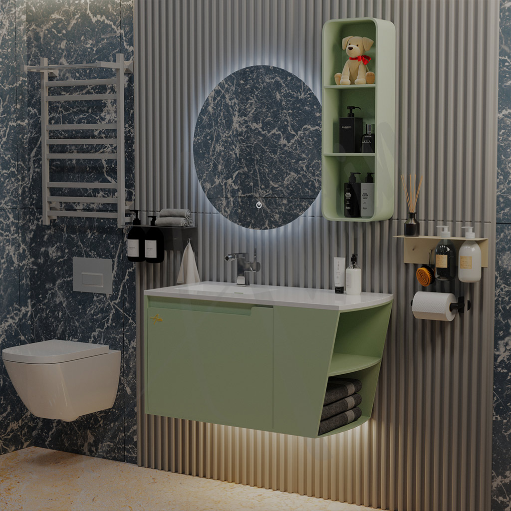 خرید روشویی کابینتی شیک و لاکچری آردین مدل Gema-a145