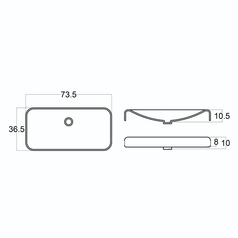 روشویی رو کابینتی سنگسان باتیس 2074