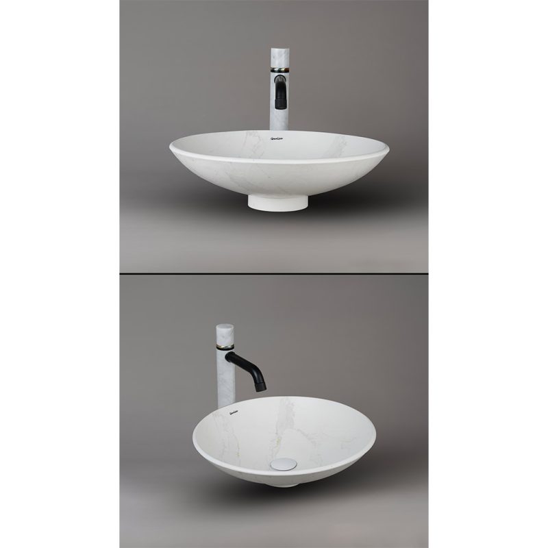 کاسه روشویی مارمونایت گرانیسی Calacatta C-02