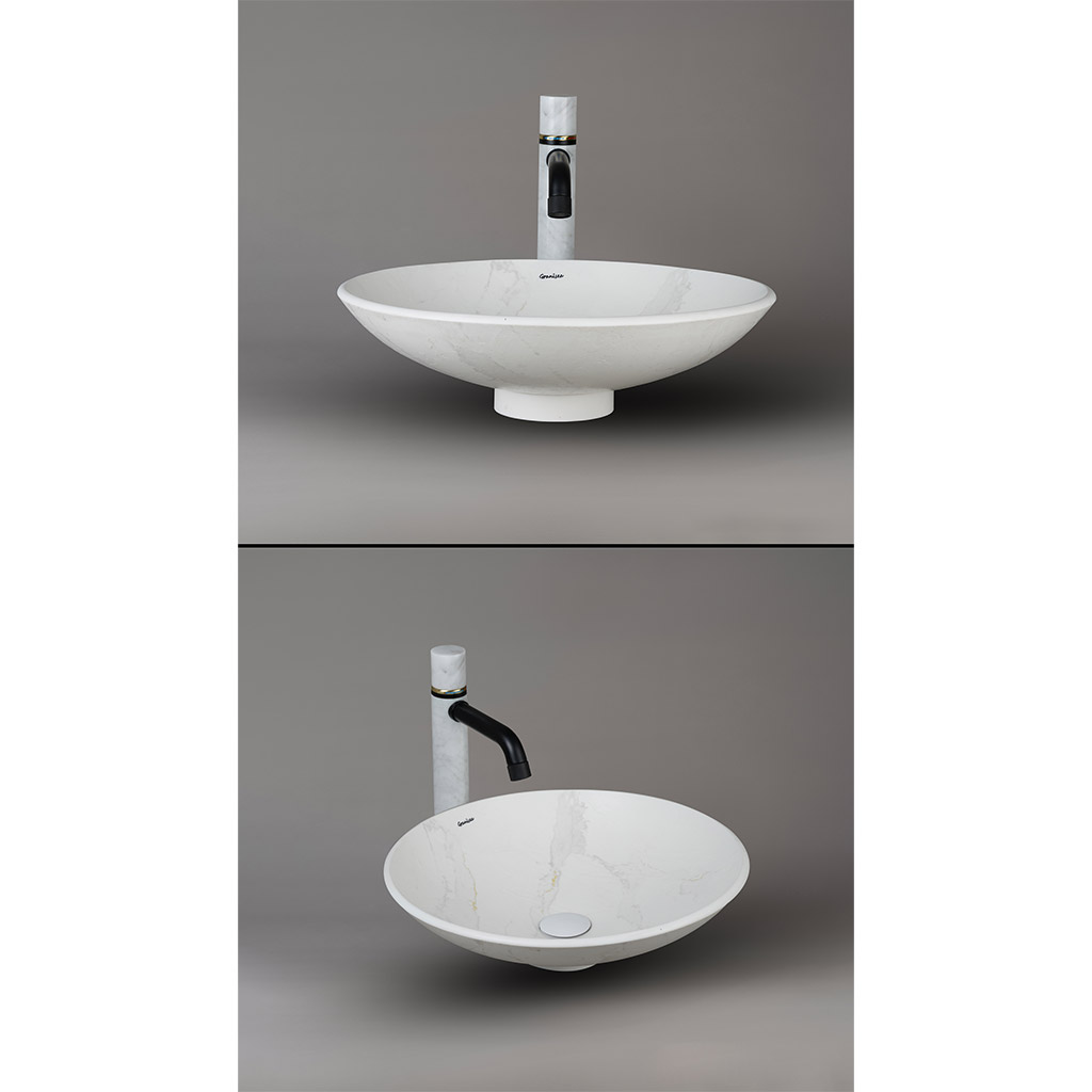 کاسه روشویی مارمونایت گرانیسی Calacatta C-02