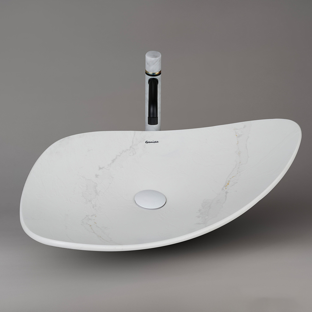 کاسه روشویی مارمونایت گرانیسی calacatta-T02