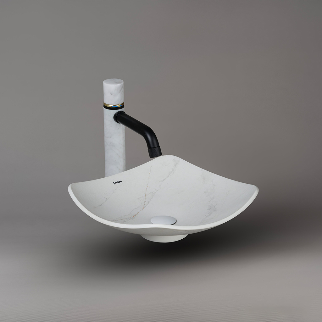 کاسه روشویی مارمونایت گرانیسی calacatta-S01