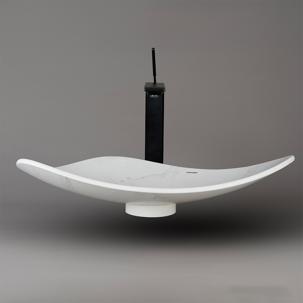 کاسه روشویی مارمونایت گرانیسی calacatta-T02