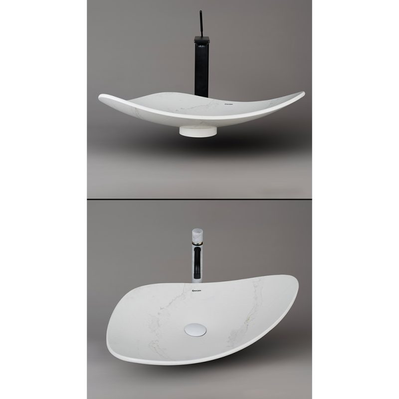 کاسه روشویی مارمونایت گرانیسی calacatta-T02