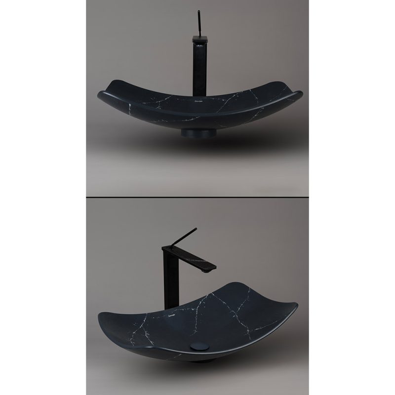 کاسه روشویی مارمونایت گرانیسی Charcoal-R04