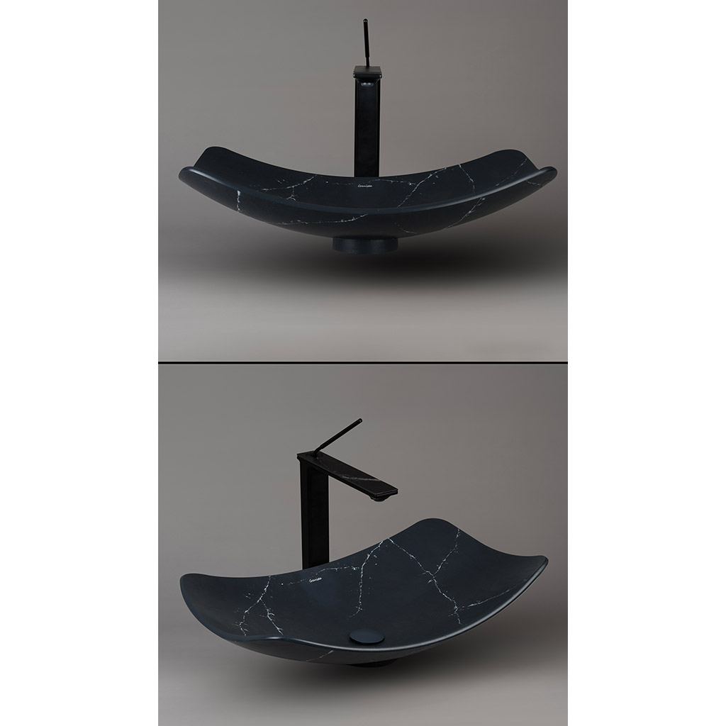 کاسه روشویی مارمونایت گرانیسی Charcoal-R04