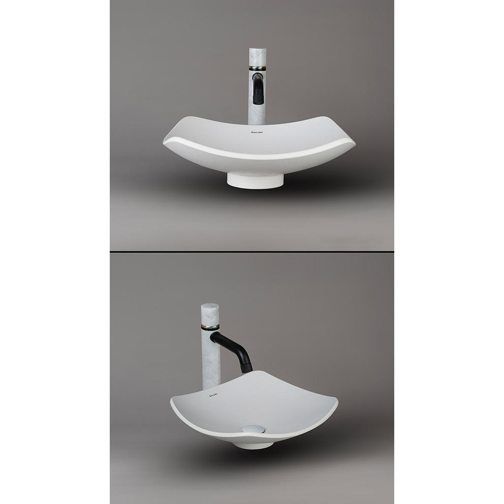 کاسه روشویی مارمونایت گرانیسی white-S12