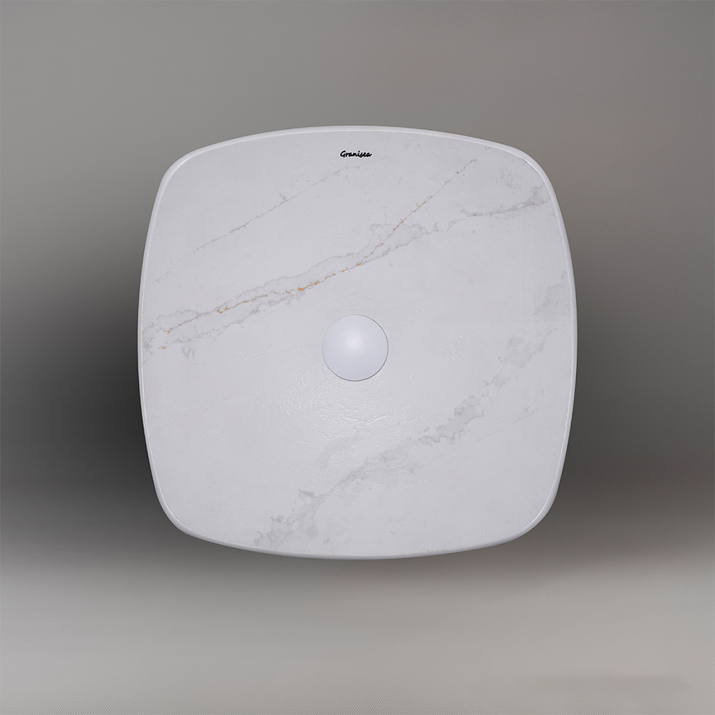 کاسه روشویی مارمونایت گرانیسی calacatta-S01
