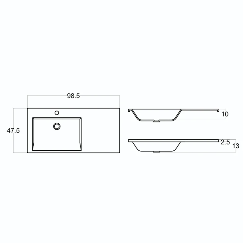 روشویی رو کابینتی سنگسان باتیس 1043