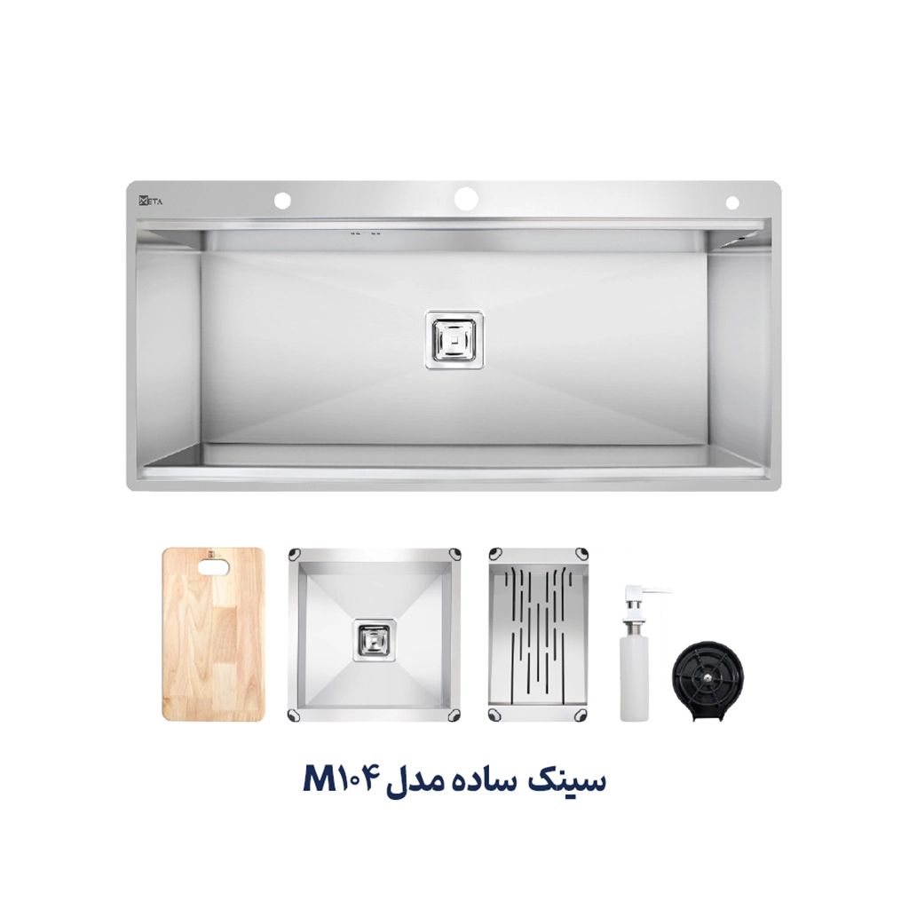 سینک استیل متا مدل M104