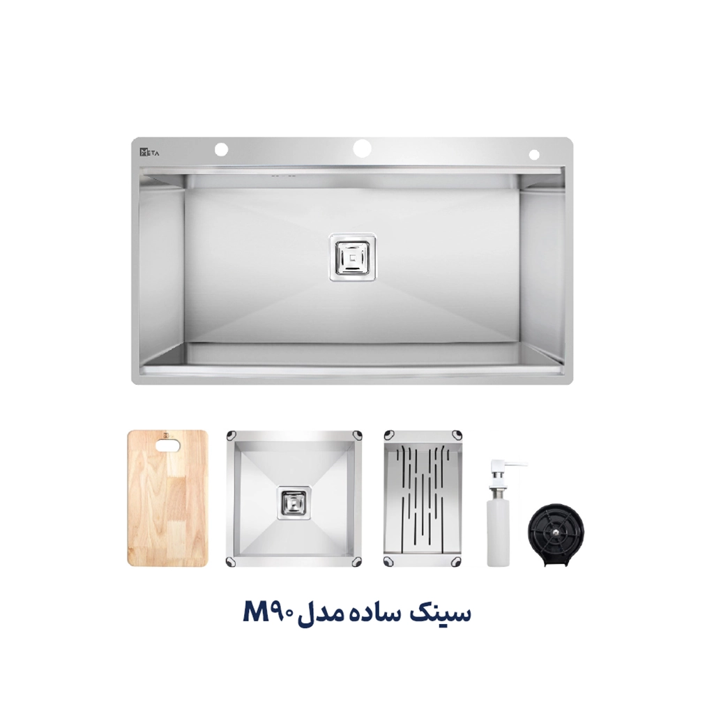 سینک استیل متا مدل M90