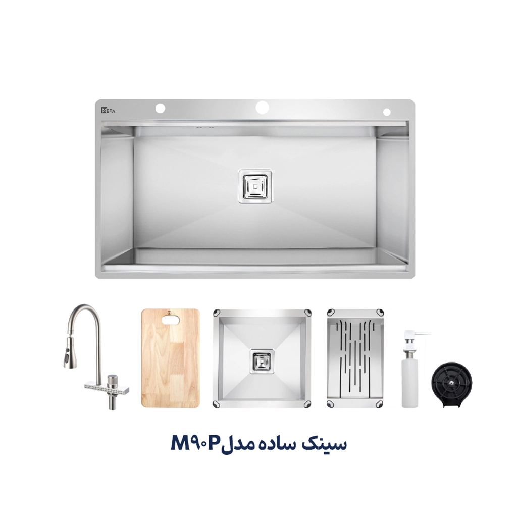 سینک استیل متا مدل M90P