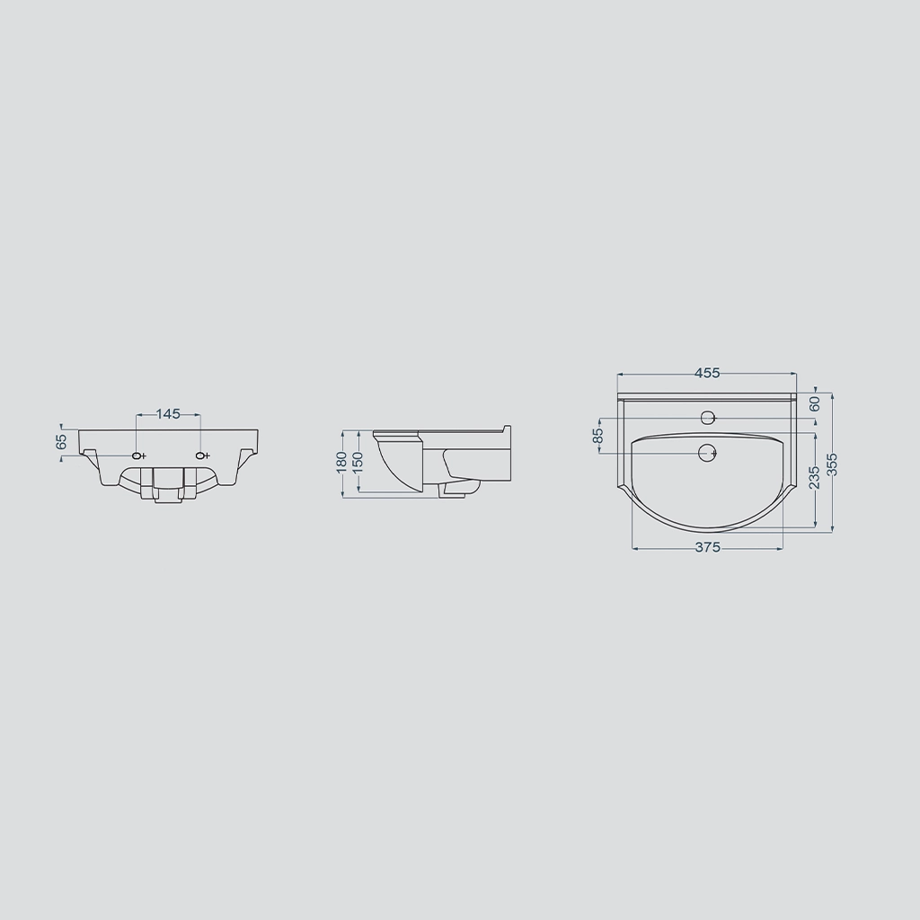 روشویی روکابینتی گلسار مدل تولیپ