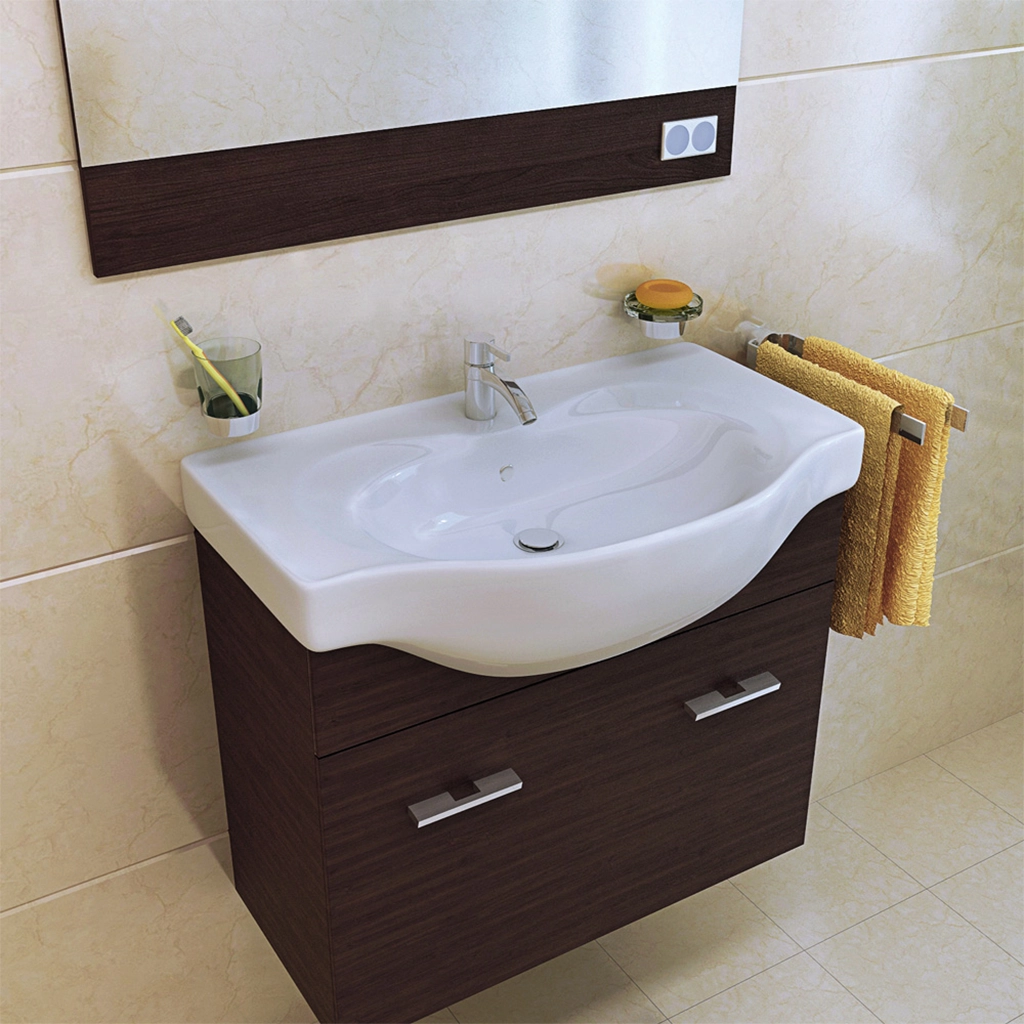 روشویی روکابینتی نوین سرام مدل رزا - 72