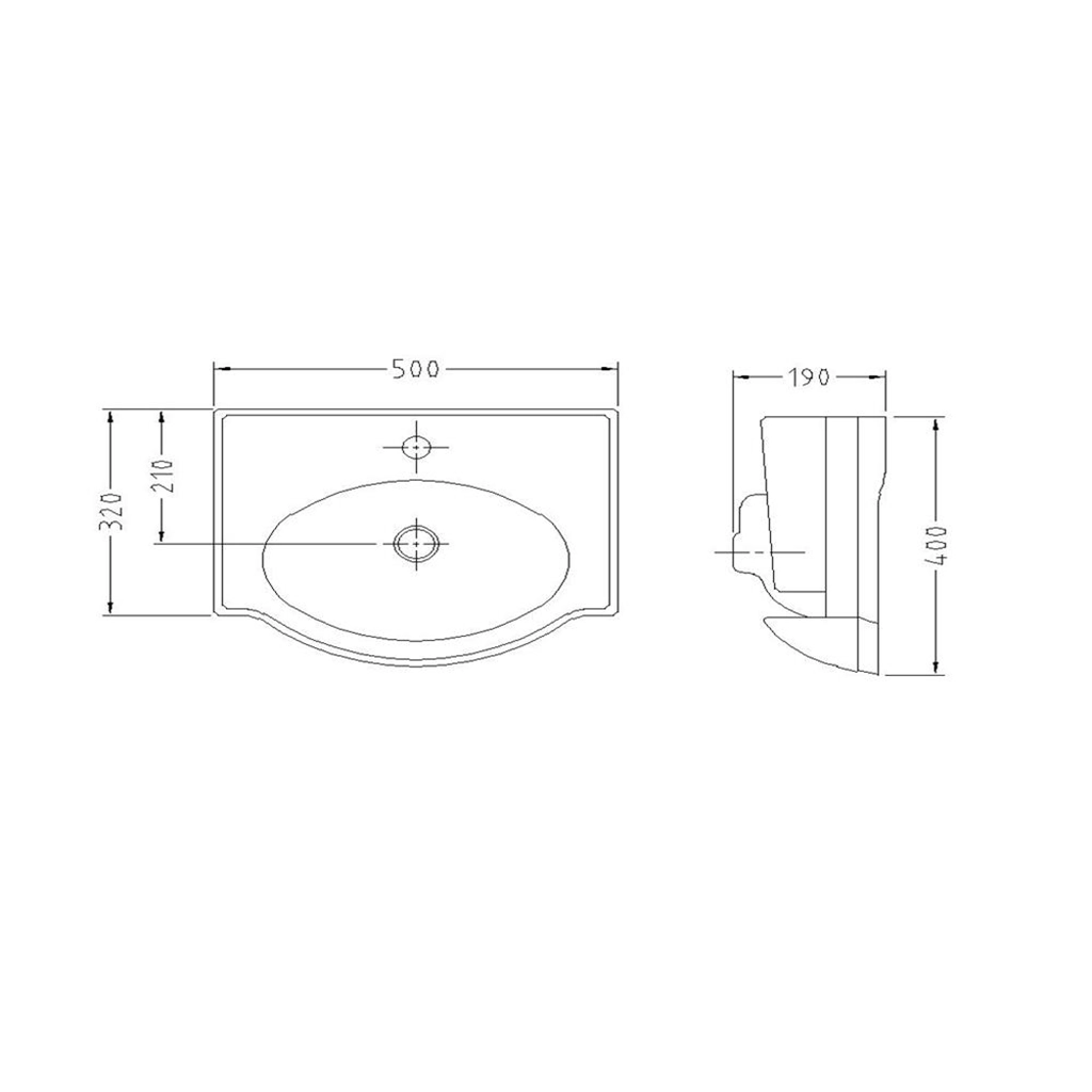 روشویی روکابینتی سینا چینی مدل آرال