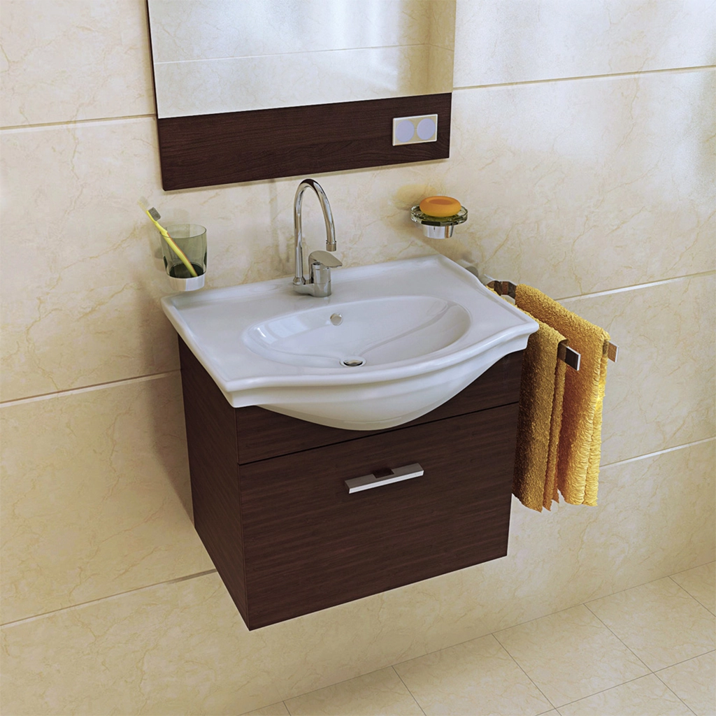 روشویی روکابینتی نوین سرام مدل رزا
