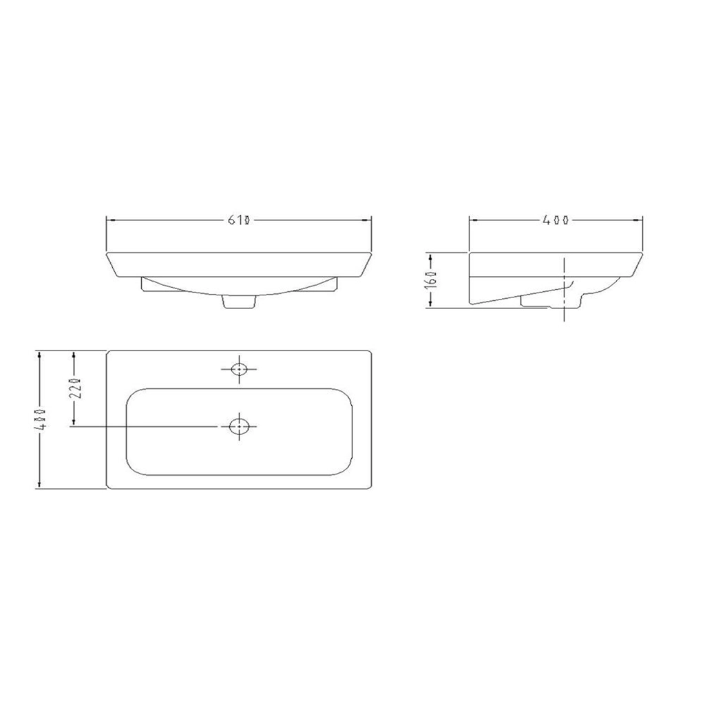 روشویی روکابینتی سینا چینی مدل آیلین