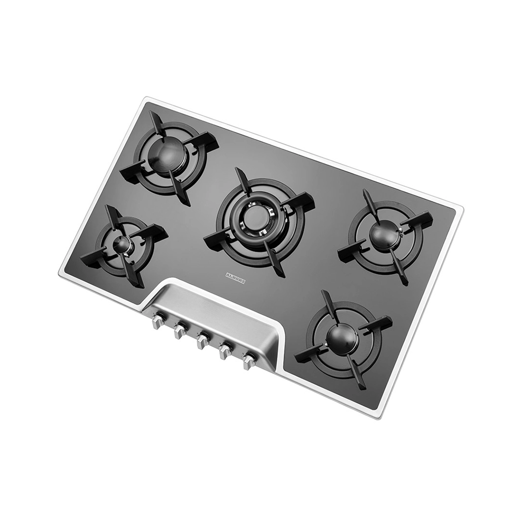 اجاق گاز شیشه ای با فریم استیل استیل البرز مدل G-5901S