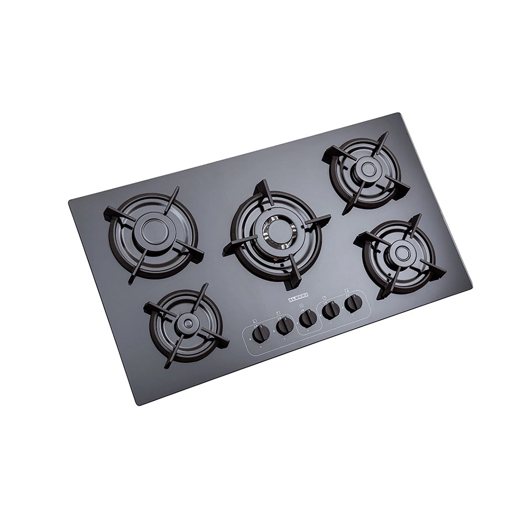 اجاق گاز شیشه ای پنج شعله استیل البرز مدل g-5968 i