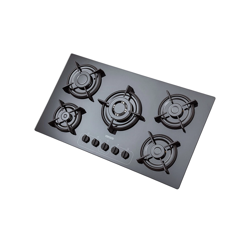 اجاق گاز شیشه ای پنج شعله استیل البرز مدل g-5968 i