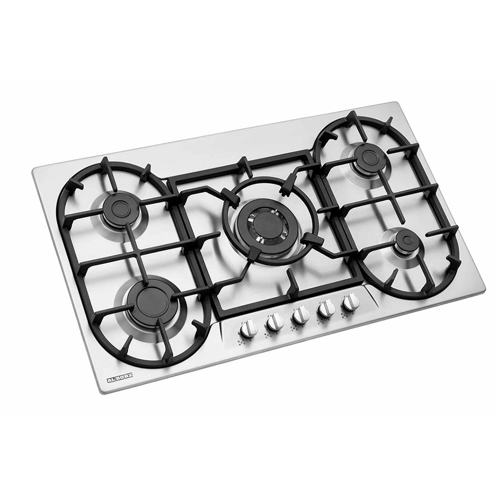 اجاق گاز استیل پنج شعله استیل البرز مدل S-5955I