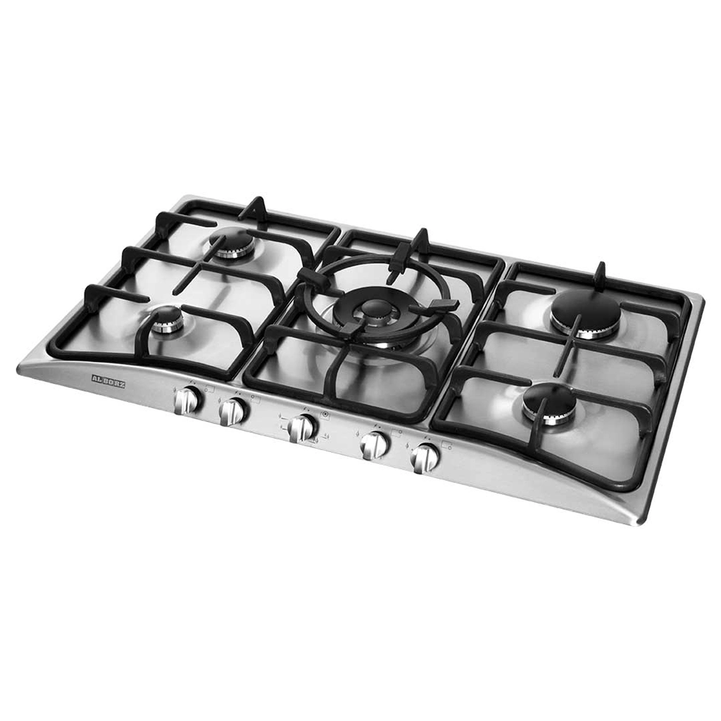 اجاق گاز استیل پنج شعله استیل البرز مدل s-5904