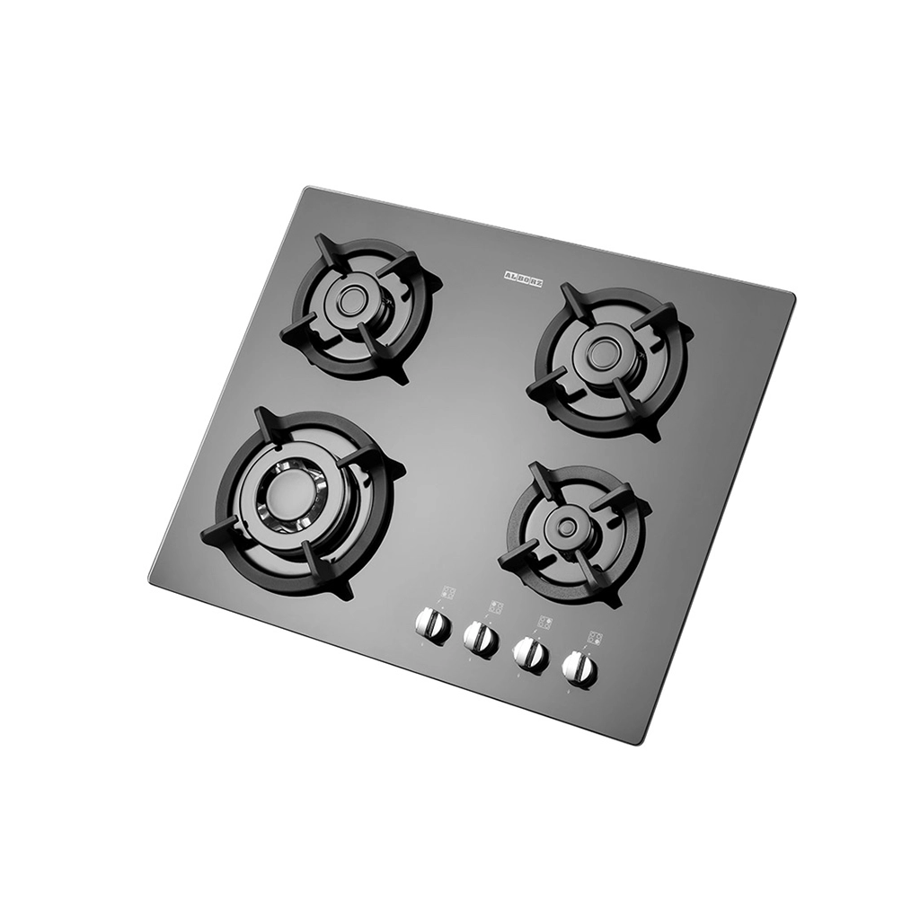 اجاق گاز شیشه ای پنج شعله استیل البرز مدل g-4652i