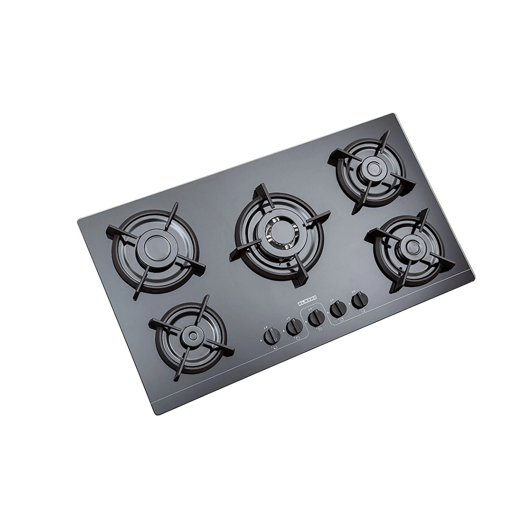 اجاق گاز شیشه ای پنج شعله استیل البرز مدل g-5964 i