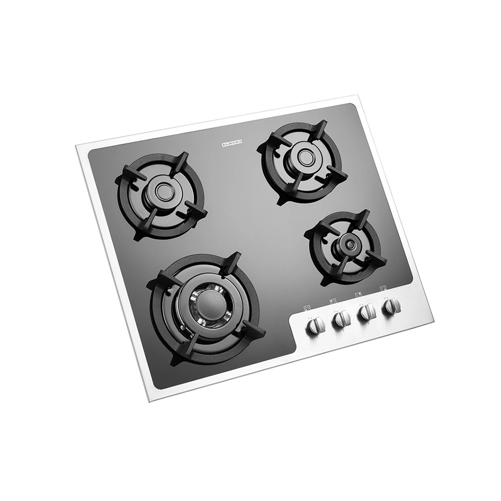 اجاق گاز شیشه ای پنج شعله استیل البرز مدل g-4652is