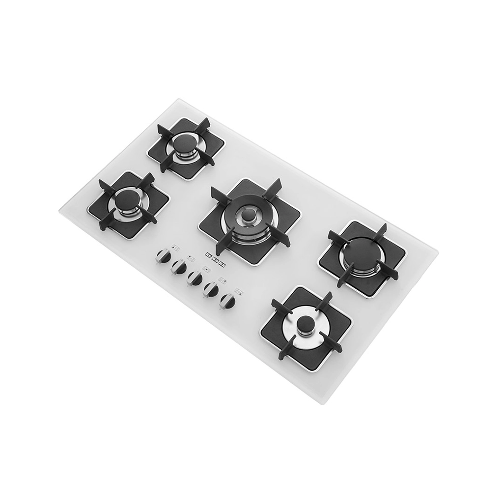 اجاق گاز شیشه ای پنج شعله استیل البرز مدل g-5910w