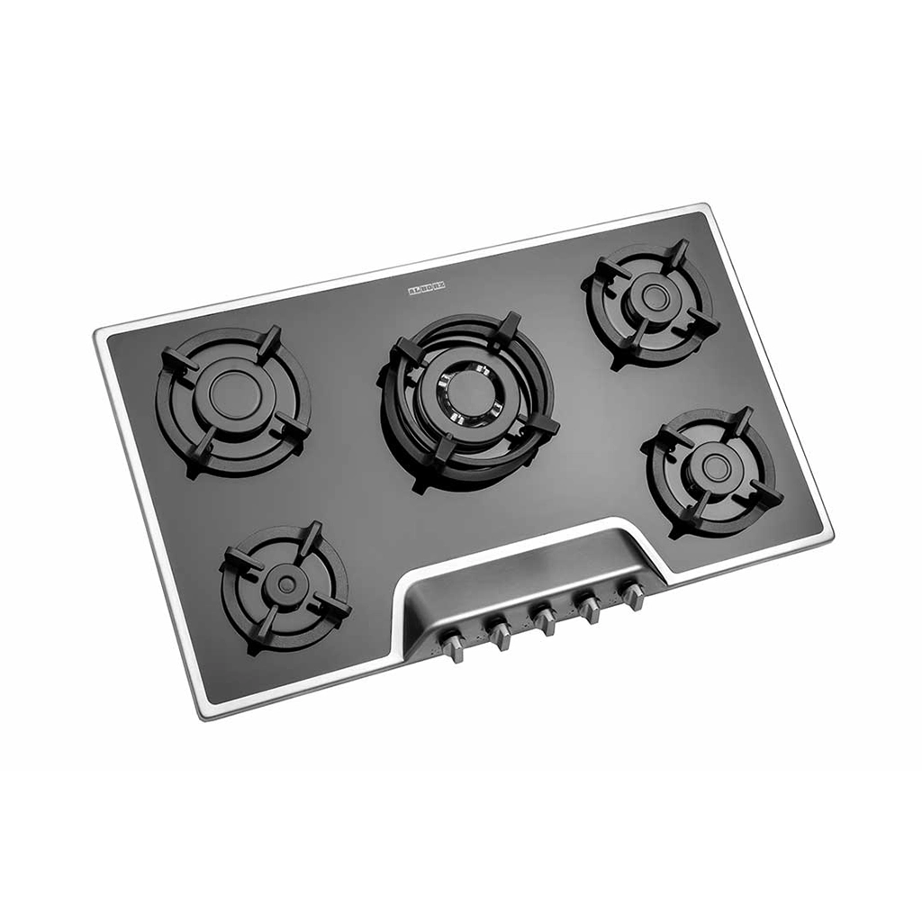 اجاق گاز شیشه ای پنج شعله استیل البرز مدل g-5951i