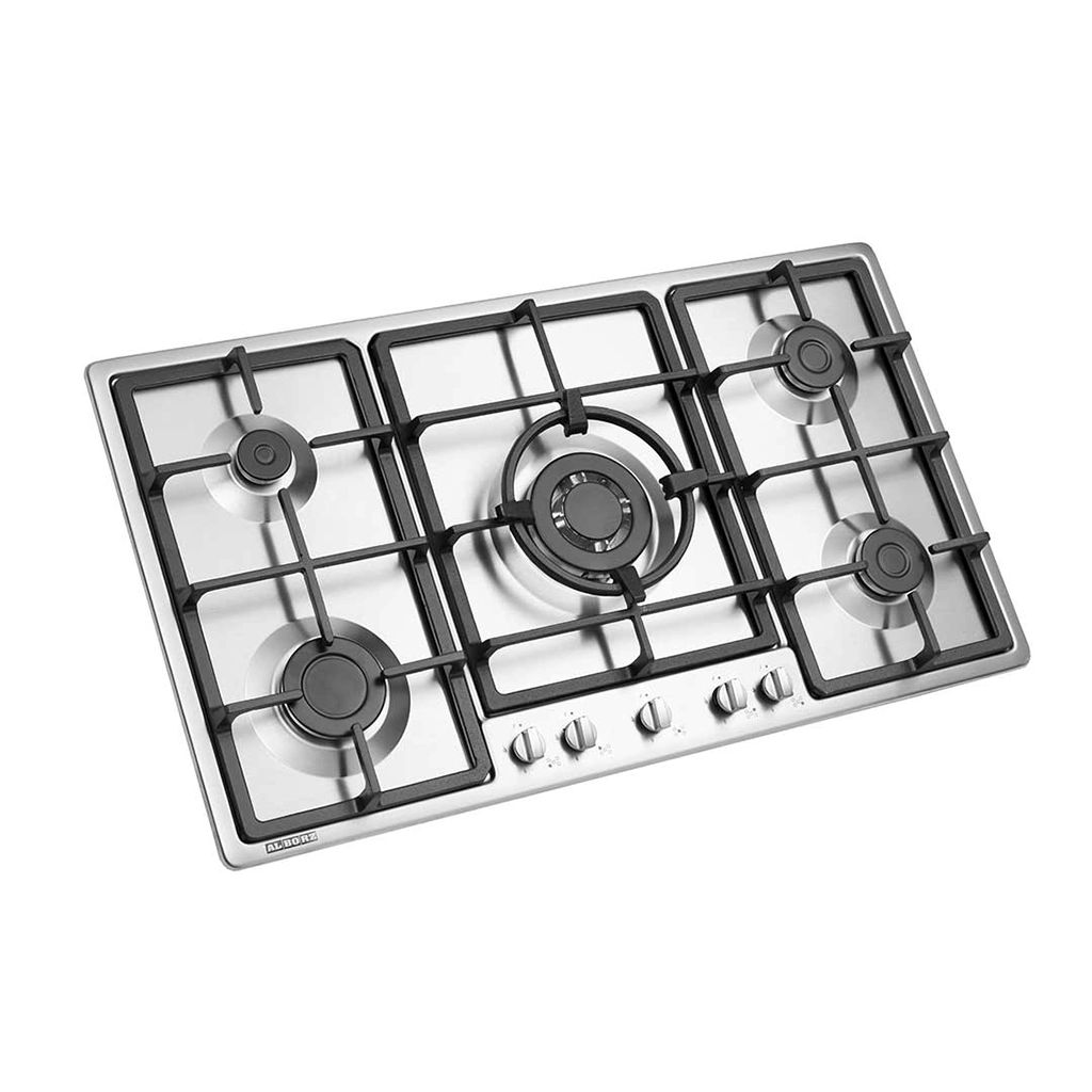 اجاق گاز استیل پنج شعله استیل البرز مدل s-5952i