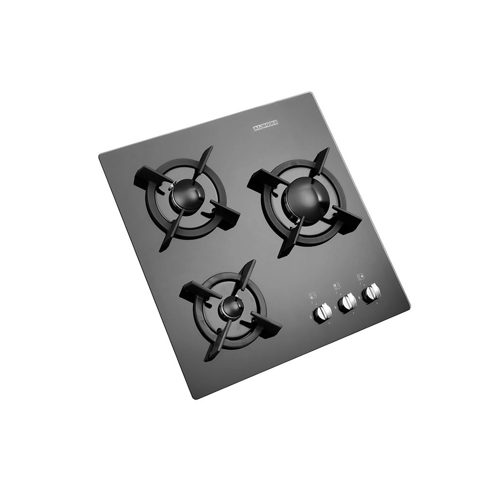 اجاق گاز شیشه ای پنج شعله استیل البرز مدل g-3501