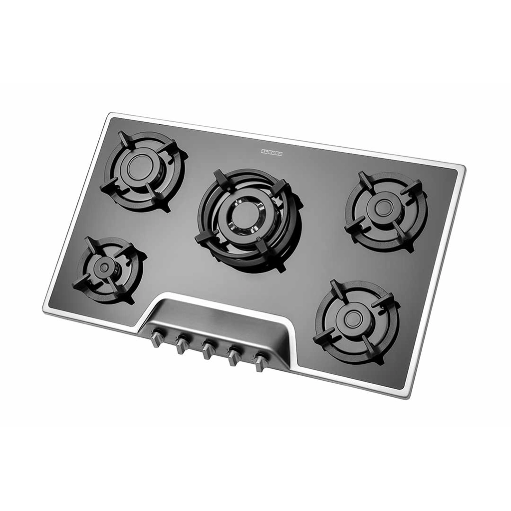اجاق گاز شیشه ای پنج شعله استیل البرز مدل g-5951i
