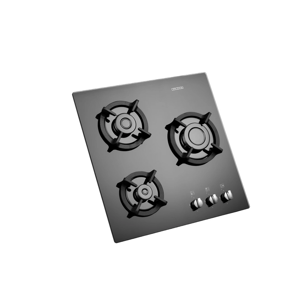 اجاق گاز شیشه ای پنج شعله استیل البرز مدل g-3551i