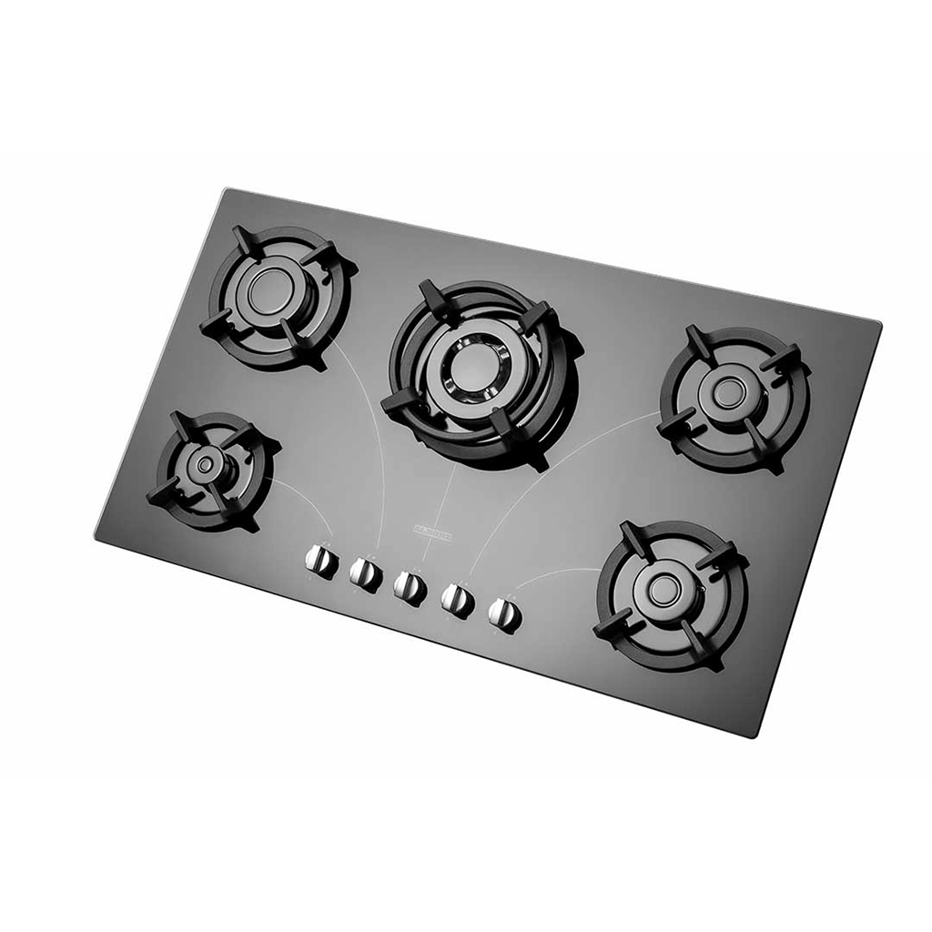 اجاق گاز شیشه ای پنج شعله استیل البرز مدل g-5958 i