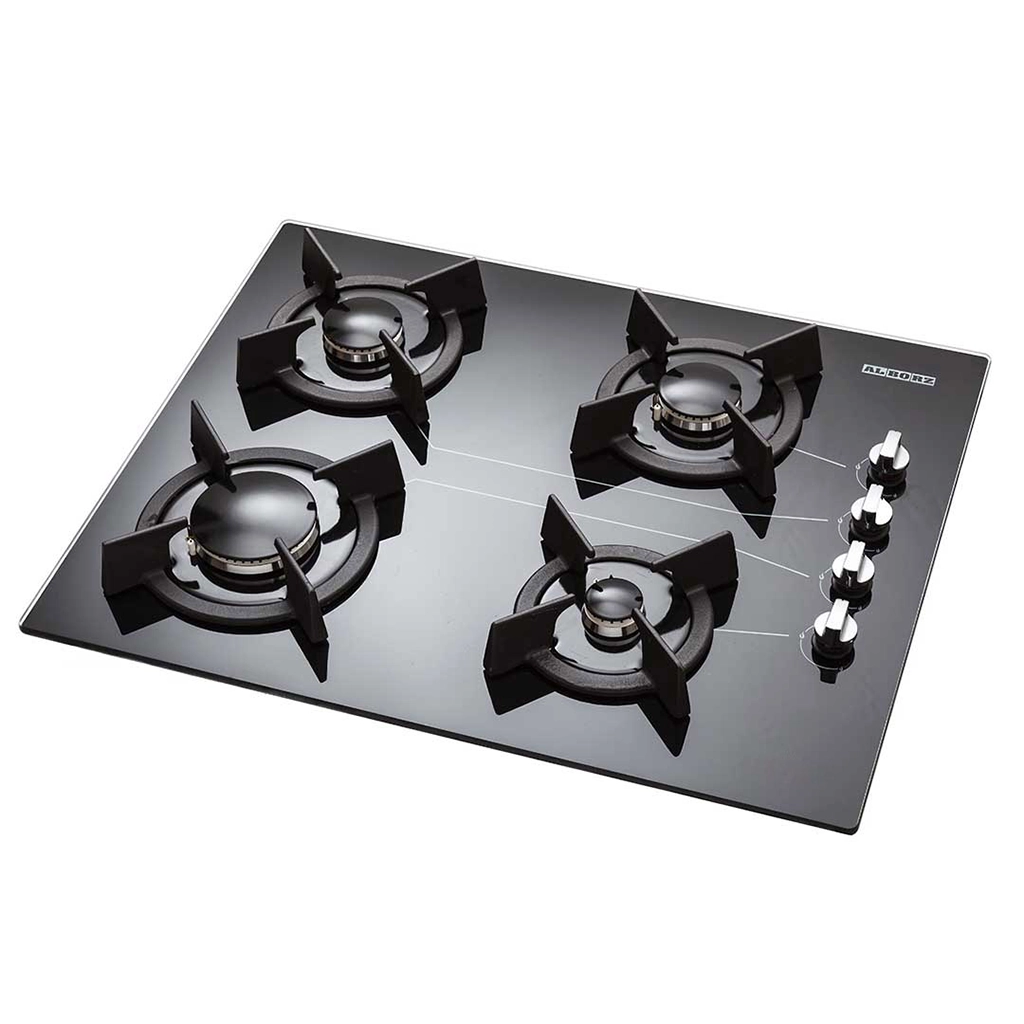 اجاق گاز شیشه ای پنج شعله استیل البرز مدل g-4601