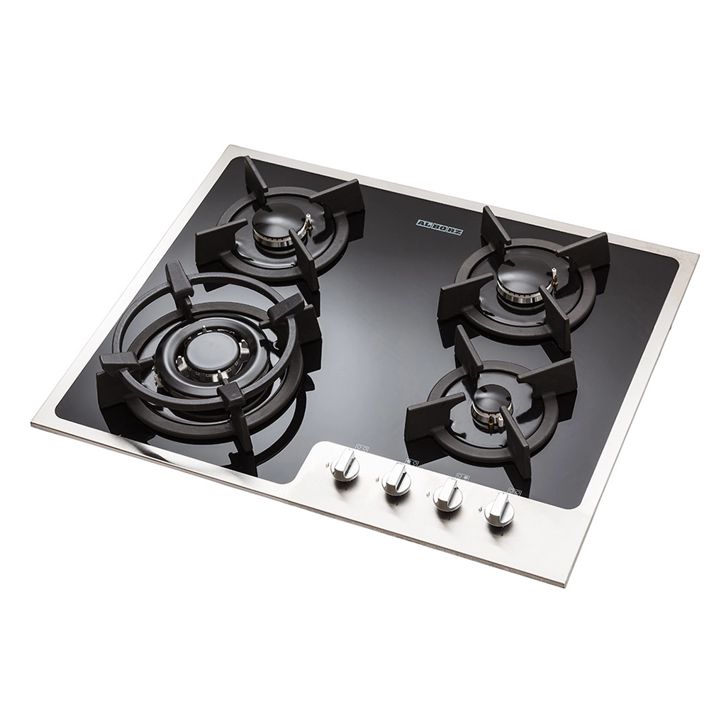 اجاق گاز شیشه ای پنج شعله استیل البرز مدل g-4602s