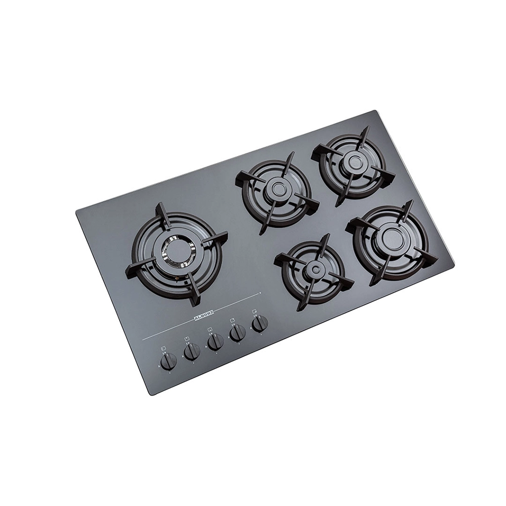 اجاق گاز شیشه ای پنج شعله استیل البرز مدل g-5967 i