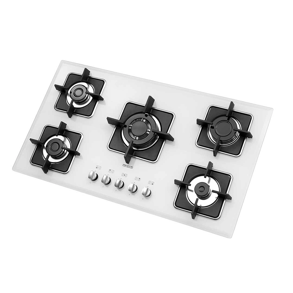 اجاق گاز شیشه ای پنج شعله استیل البرز مدل g-5960 iw