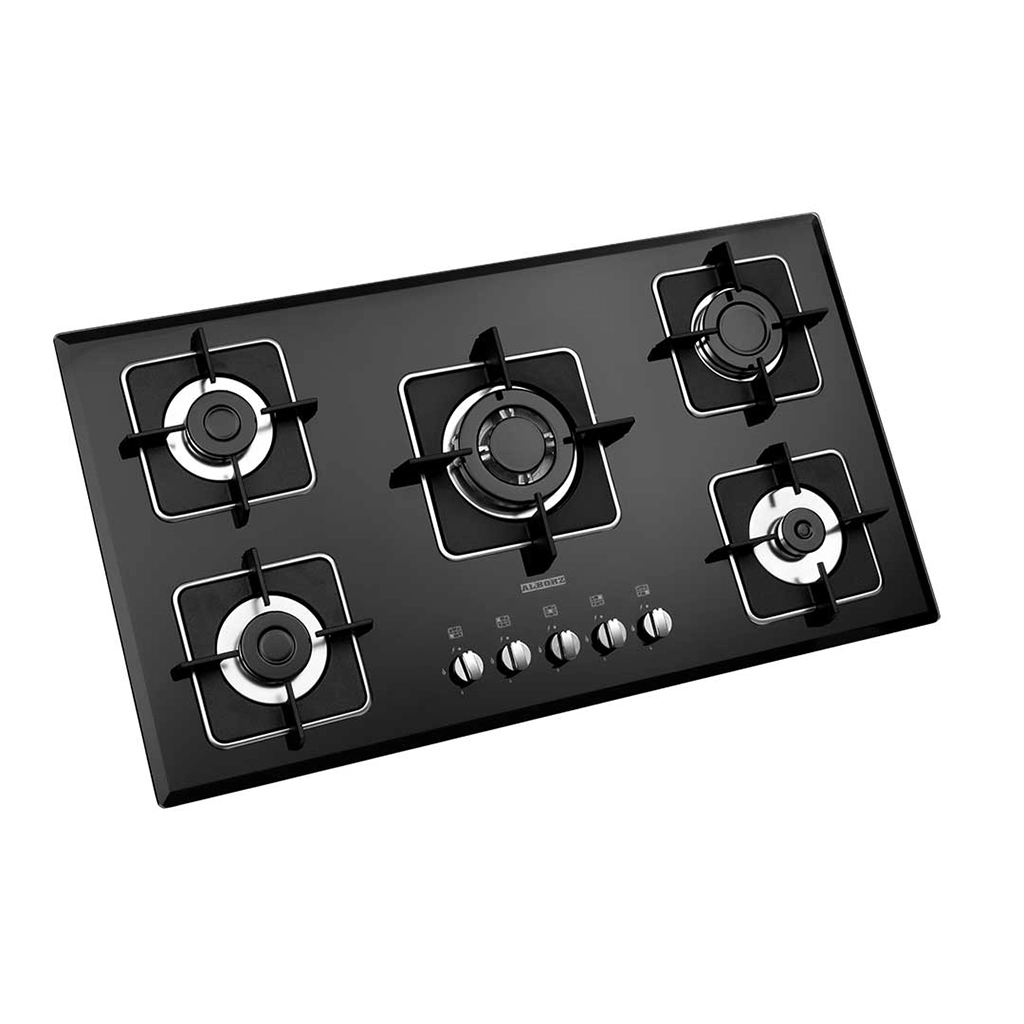 اجاق گاز شیشه ای پنج شعله استیل البرز مدل g-5960 i