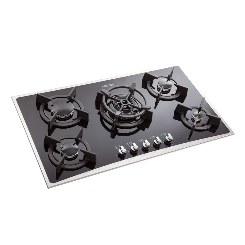 اجاق گاز شیشه ای با فریم استیل مدل g_5904 استیل البرز
