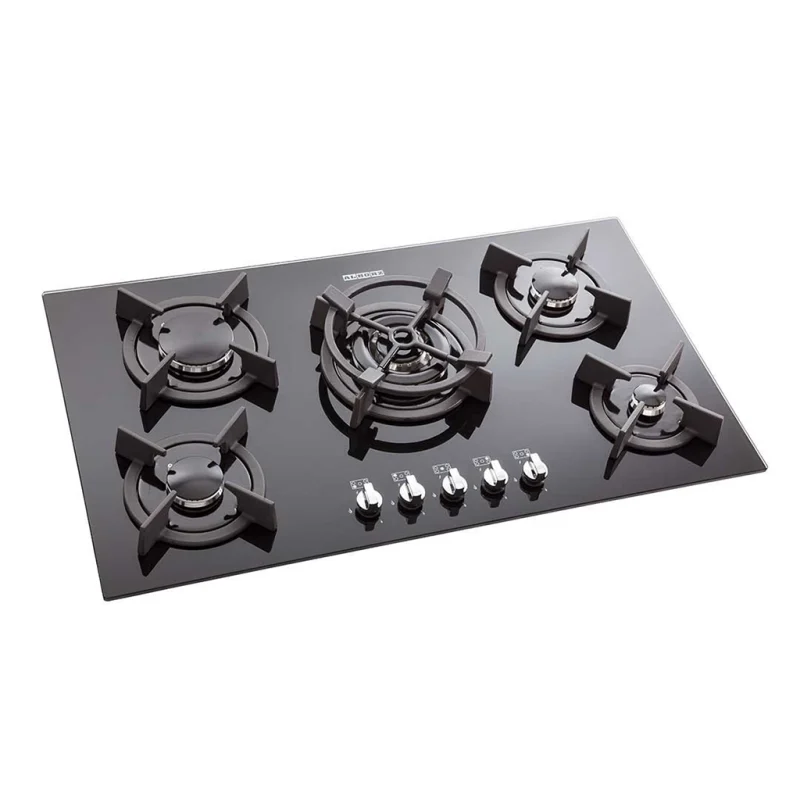 اجاق گاز شیشه ای پنج شعله استیل البرز مدل G_5904