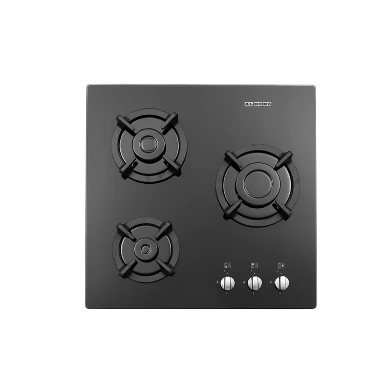 اجاق گاز شیشه ای سه شعله استیل البرز مدل G_3551i