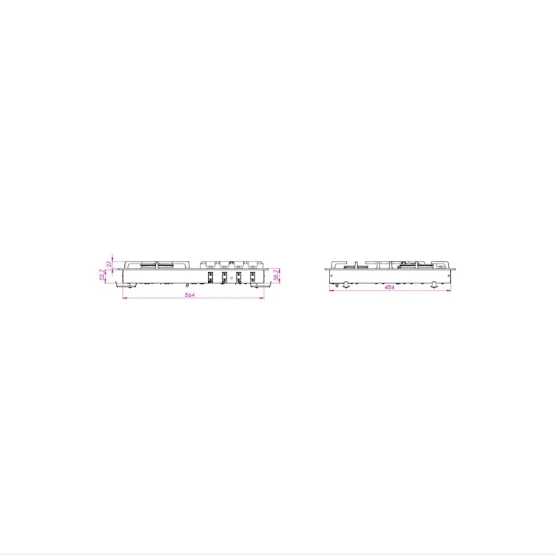 اجاق گاز استیل ایرانی کن مدل s 6401